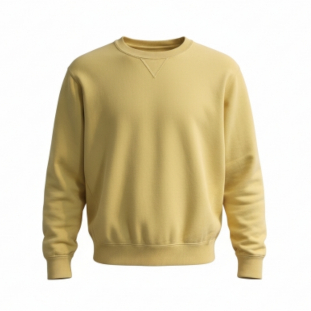Uniqlo Light Yellow Crewneck Sweater PTP 19"